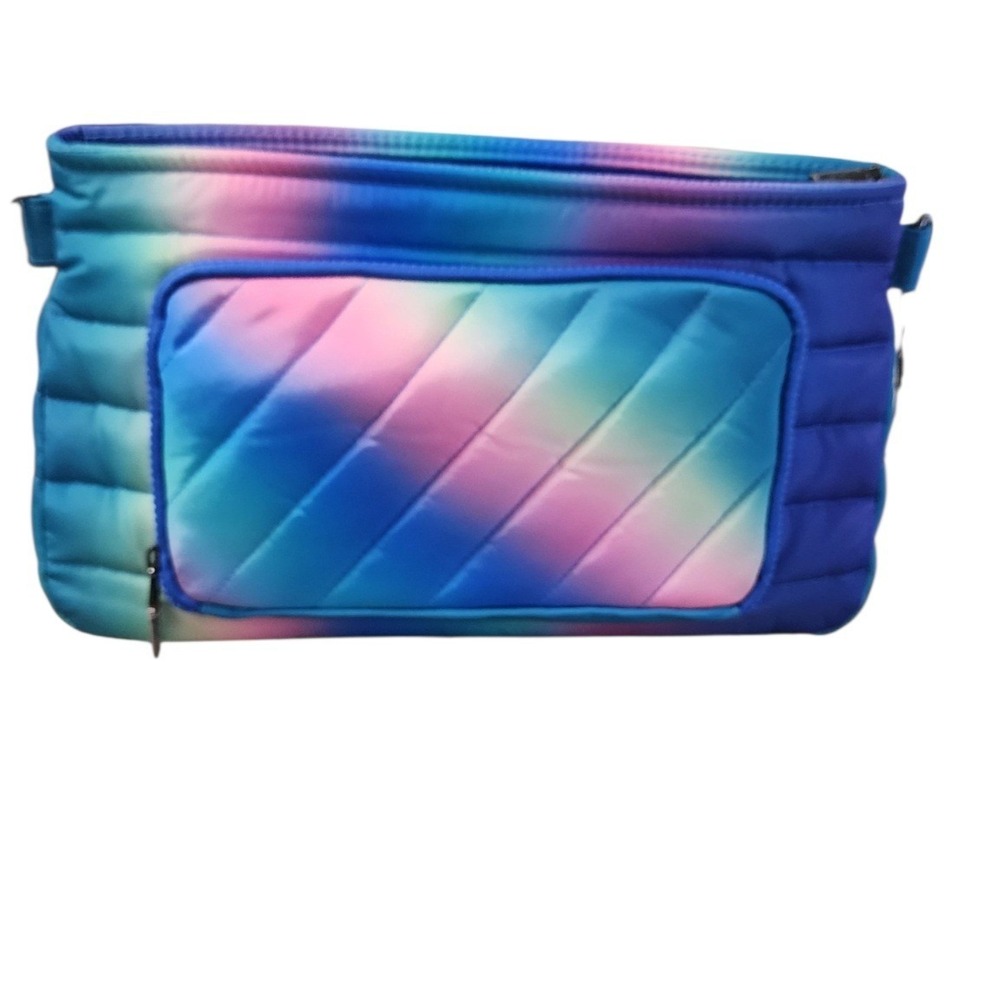 Think Royln Crossbody Bag Womens‎ Medium Blue Pink Ombre New